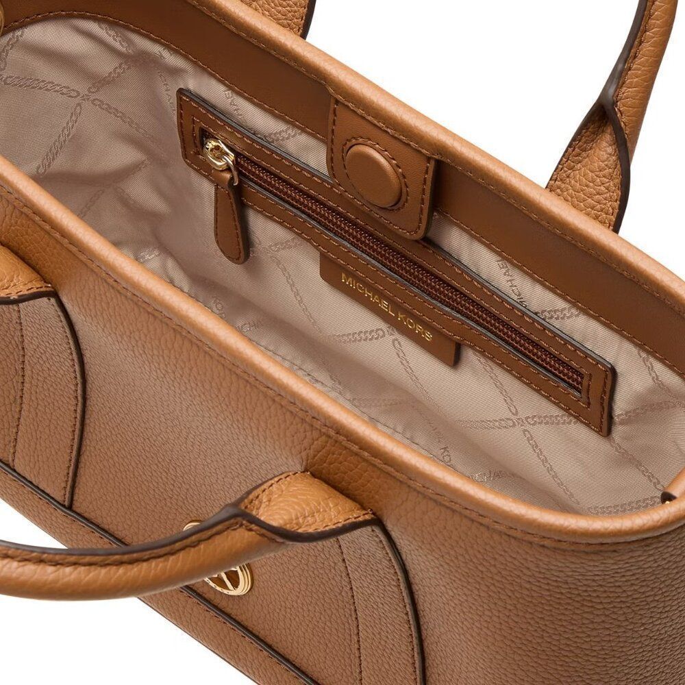 Michael Kors Luisa Brown Medium Leather Bag - Picture 2 of 3